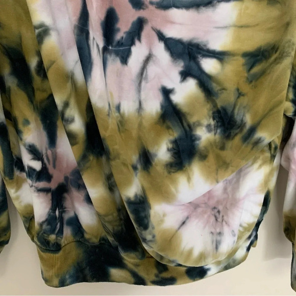 Young Fabulous  & Broke Tie Dye Off The Shoulder Oversized Sweater XS - Picture 6 of 10